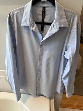 LULULEMON, NEW VENTURE SLIMT FIT LONG SLEEVE SHIRT, XL